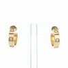 Cartier Love hoop earrings in yellow gold and diamonds - 360 thumbnail
