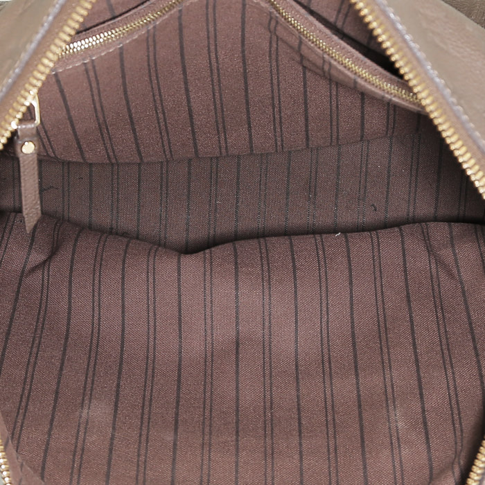 Shopping bag Louis Vuitton  Lumineuse in pelle monogram con stampa color talpa - Detail D3