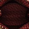 Dior  Book Tote shopping bag  in burgundy and beige monogram canvas Oblique - Detail D2 thumbnail
