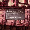 Dior  Book Tote shopping bag  in burgundy and beige monogram canvas Oblique - Detail D3 thumbnail
