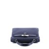 Bolso de mano Hermès  Kelly 28 cm en cuero togo azul indigo y cocodrilo porosus azul indigo - 360 Front thumbnail