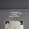 Borsa Hermès  Kelly 28 cm in pelle togo blu indaco e coccodrillo marino blu indaco - Detail D4 thumbnail
