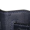 Borsa Hermès  Kelly 28 cm in pelle togo blu indaco e coccodrillo marino blu indaco - Detail D5 thumbnail