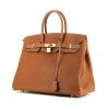 Hermès  Birkin 35 cm handbag  in gold Barenia Faubourg leather - 00pp thumbnail