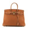 Hermès  Birkin 35 cm handbag  in gold Barenia Faubourg leather - 360 thumbnail