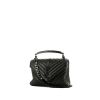 Saint Laurent College medium model  shoulder bag  in black chevron quilted leather - 00pp thumbnail