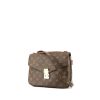 Borsa a tracolla Louis Vuitton  Metis in tela monogram marrone e pelle naturale - 00pp thumbnail