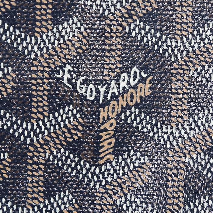 Bolso Cabás Goyard  Saint-Louis en lona monogram azul y cuero azul - Detail D3