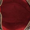 Louis Vuitton Evora handbag  in ebene damier canvas  and brown leather - Detail D3 thumbnail