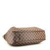 Louis Vuitton Evora handbag  in ebene damier canvas  and brown leather - Detail D5 thumbnail
