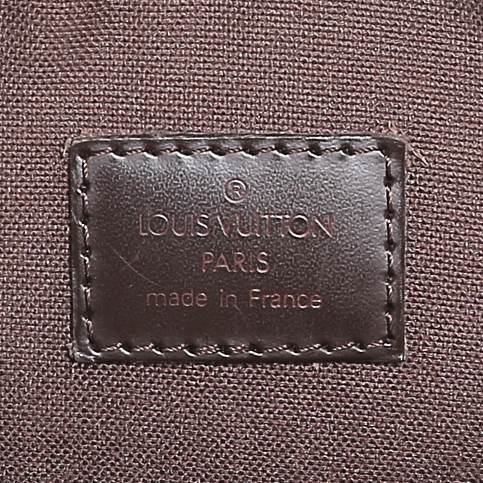 Sac bandoulière Louis Vuitton  en toile damier enduite ébène - Detail D3