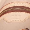 Borsa Louis Vuitton Bucket in tela monogram marrone e pelle naturale - Detail D3 thumbnail
