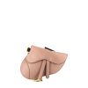 Bolsito-cinturón Dior Saddle en cuero beige rosado - 360 thumbnail