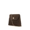 Chanel  Vintage handbag  in brown quilted suede - 00pp thumbnail