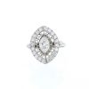 Vintage  ring in platinium and diamonds - 360 thumbnail