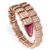 Bulgari Serpenti Viper bracelet in pink gold, diamonds and rubellite - 00pp thumbnail