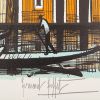 Bernard Buffet, "The Dario and Barbaro Palace", from the "Venise" album, lithograph in colors on paper, signed and annotated EA (AP), of 1986 - Detail D2 thumbnail