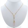 Cartier Monica Bellucci necklace in pink gold, quartz and diamonds - 360 thumbnail