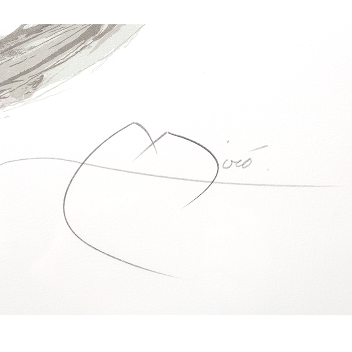 Joan Miró, "Arlequin circonscrit", lithographie en couleurs sur papier, signée et justifiée, de 1973 - Detail D3