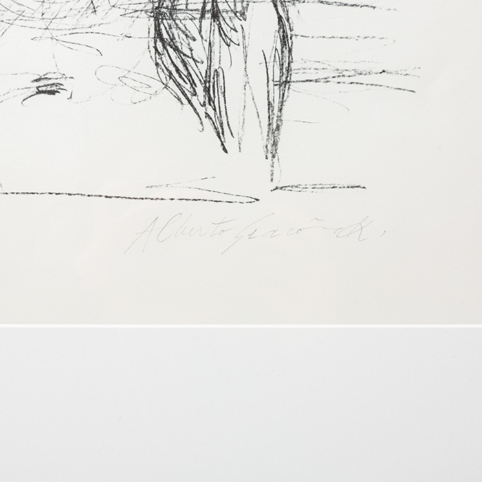 Alberto Giacometti (1901-1966), Nu aux fleurs - 1960, Lithographie sur papier