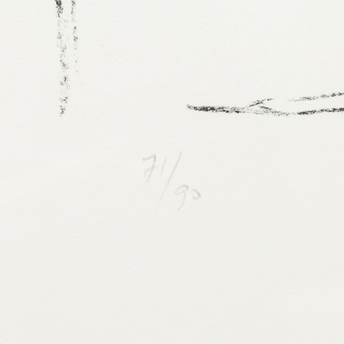 Alberto Giacometti (1901-1966), Nu aux fleurs - 1960, Lithograph on paper - Detail D3
