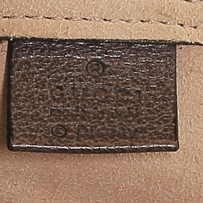 Shopping bag Gucci  Ophidia in tela "sûpreme GG" beige e pelle martellata beige - Detail D3