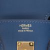 Borsa Hermès  Birkin 25 cm in pelle Swift blu - Detail D2 thumbnail