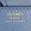 Sac à main Hermès  Birkin 25 cm en cuir Swift bleu - Detail D4 thumbnail