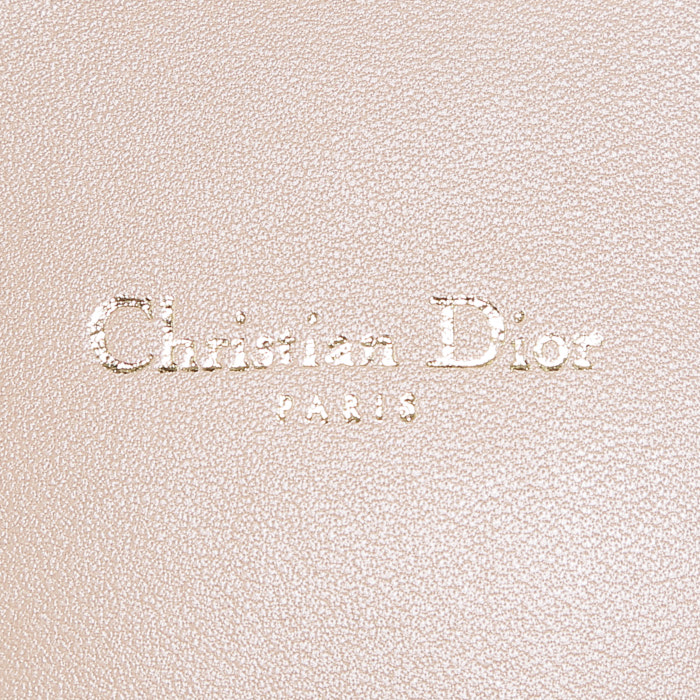 Borsa a tracolla Dior Promenade in pelle cannage beige - Detail D3