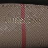 Burberry   shopping bag  in beige, red, black and white leather - Detail D4 thumbnail