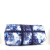 Bolsa de viaje Louis Vuitton Keepall Editions Limitées en lona Monogram azul y blanca - Detail D5 thumbnail