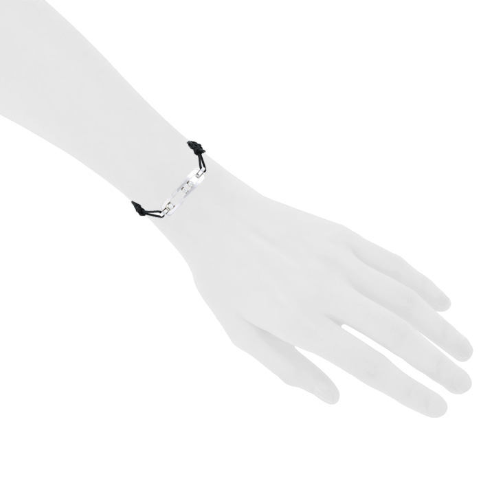 Bracciale Messika Move in oro bianco e diamanti - Detail D1