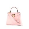 Hermès  Kelly 25 cm handbag  in Rose Dragee Swift leather - 00pp thumbnail