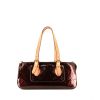 Louis Vuitton  Rosewood handbag  in burgundy monogram patent leather  and natural leather - 360 thumbnail