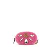 Pochette-ceinture Gucci GG Marmont clutch-belt en velours rose - 360 thumbnail