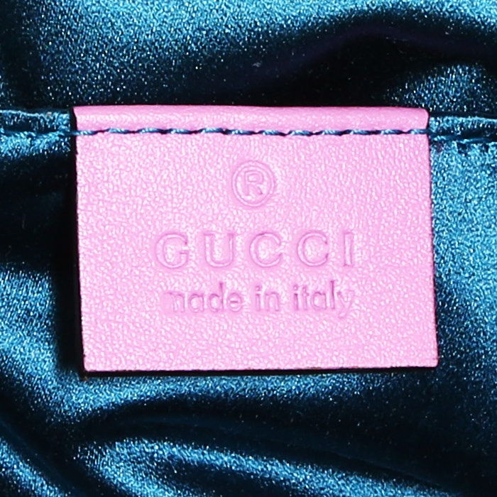 Gucci GG Marmont clutch-belt clutch-belt  in pink velvet - Detail D3