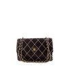Chanel Vintage handbag  in black quilted leather - 360 thumbnail