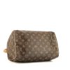 Louis Vuitton Speedy 30 handbag  in brown monogram canvas  and natural leather - Detail D4 thumbnail
