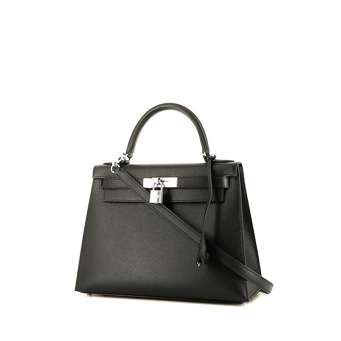 Hermès Kelly 28 cm handbag  in black epsom leather - 00pp