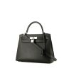 Hermès Kelly 28 cm handbag  in black epsom leather - 00pp thumbnail