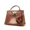 Hermès  Kelly 32 cm handbag  in brown box leather - 00pp thumbnail