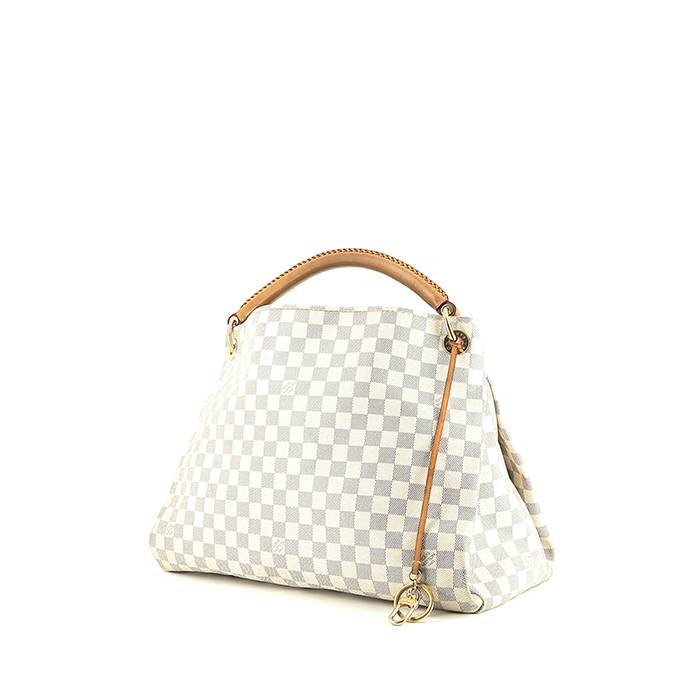 Artsy leather handbag Louis Vuitton White in Leather - 19644389