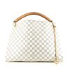 Louis Vuitton  Artsy medium model  handbag  in azur damier canvas  and natural leather - 360 thumbnail
