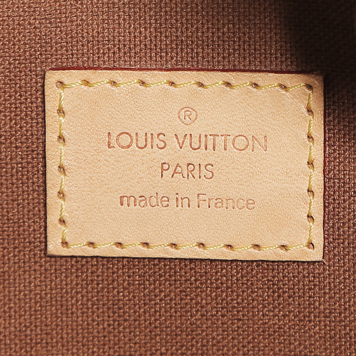 Louis Vuitton Lockit handbag  monogram canvas  and natural leather - Detail D3