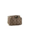 Zaino Louis Vuitton  Palm Springs Backpack Mini in tela monogram marrone e pelle nera - Detail D4 thumbnail