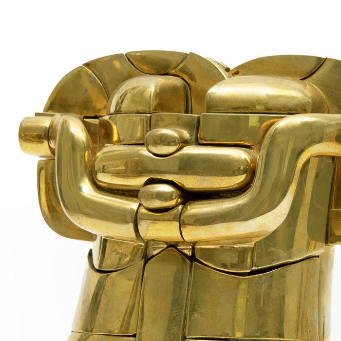 Miguel Berrocal, Sculpture "Richelieu Opus 115", en laiton, signée et numérotée, de 1968-1973 - Detail D1