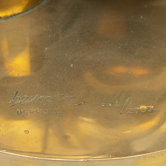 Miguel Berrocal, Sculpture "Torero Opus 116", en laiton, signée et numérotée, de 1972