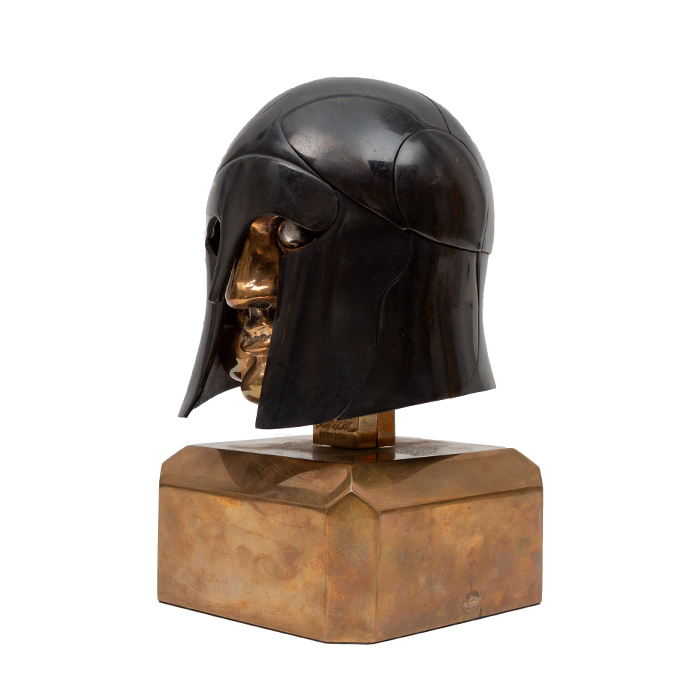 Miguel Berrocal, Sculpture "Hoplita op.212", in polished and patinated bronze, signed and numbered, of 1981-1982
