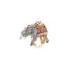 Anello Boucheron Hathi l'éléphant in oro bianco, diamanti e zaffiri - 00pp thumbnail
