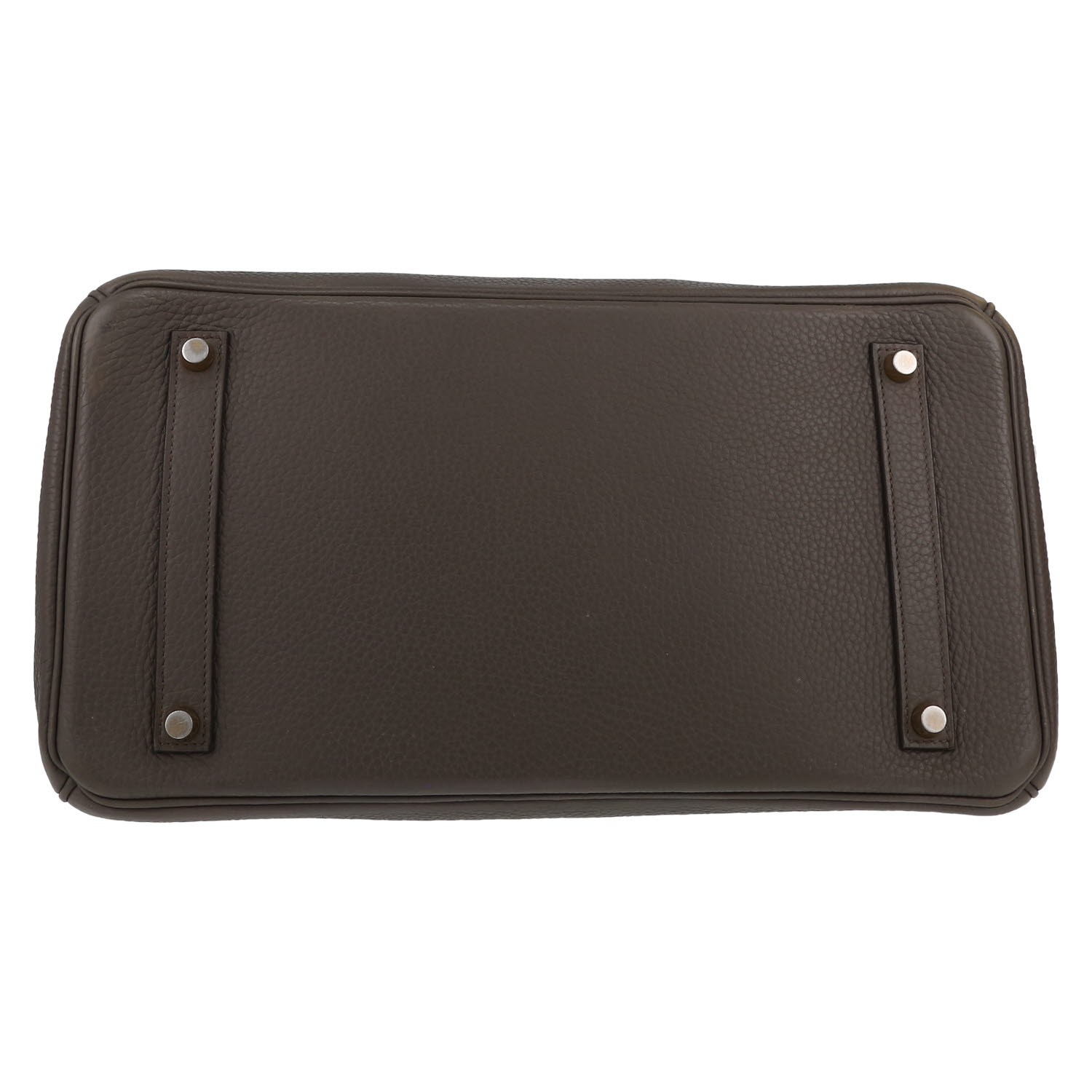 Sac à main Hermès  Birkin 35 cm en cuir togo gris étain - Detail D1